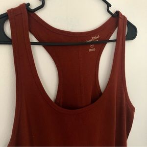 Burt Orange A New Day Tank Top